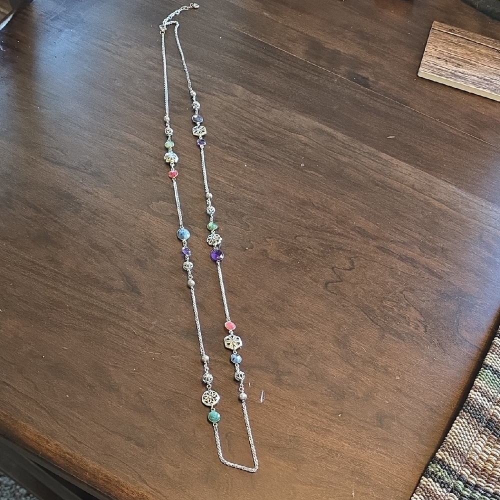 Brighton Colorful Beaded Necklace with Silver Accents